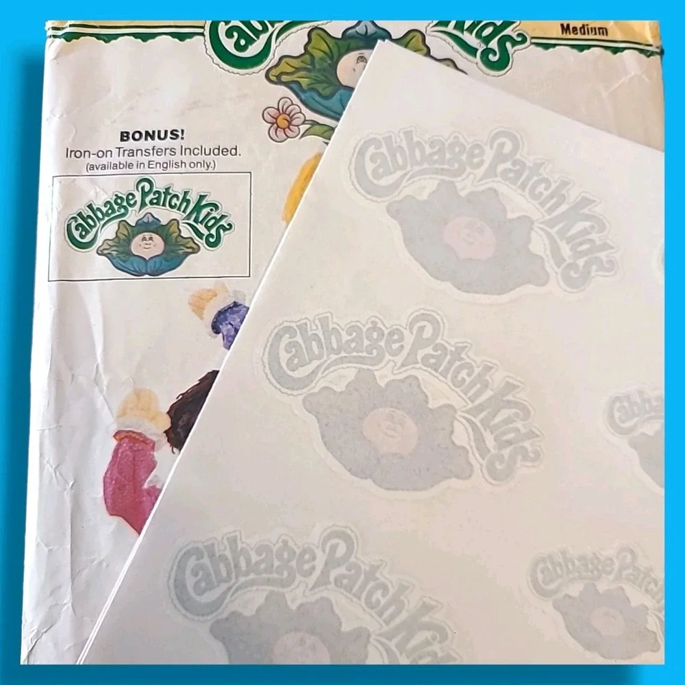 Butterick‎ 6919 Cabbage Patch Kids Costume Pattern Kids Medium 6-8 Vintage UNCUT